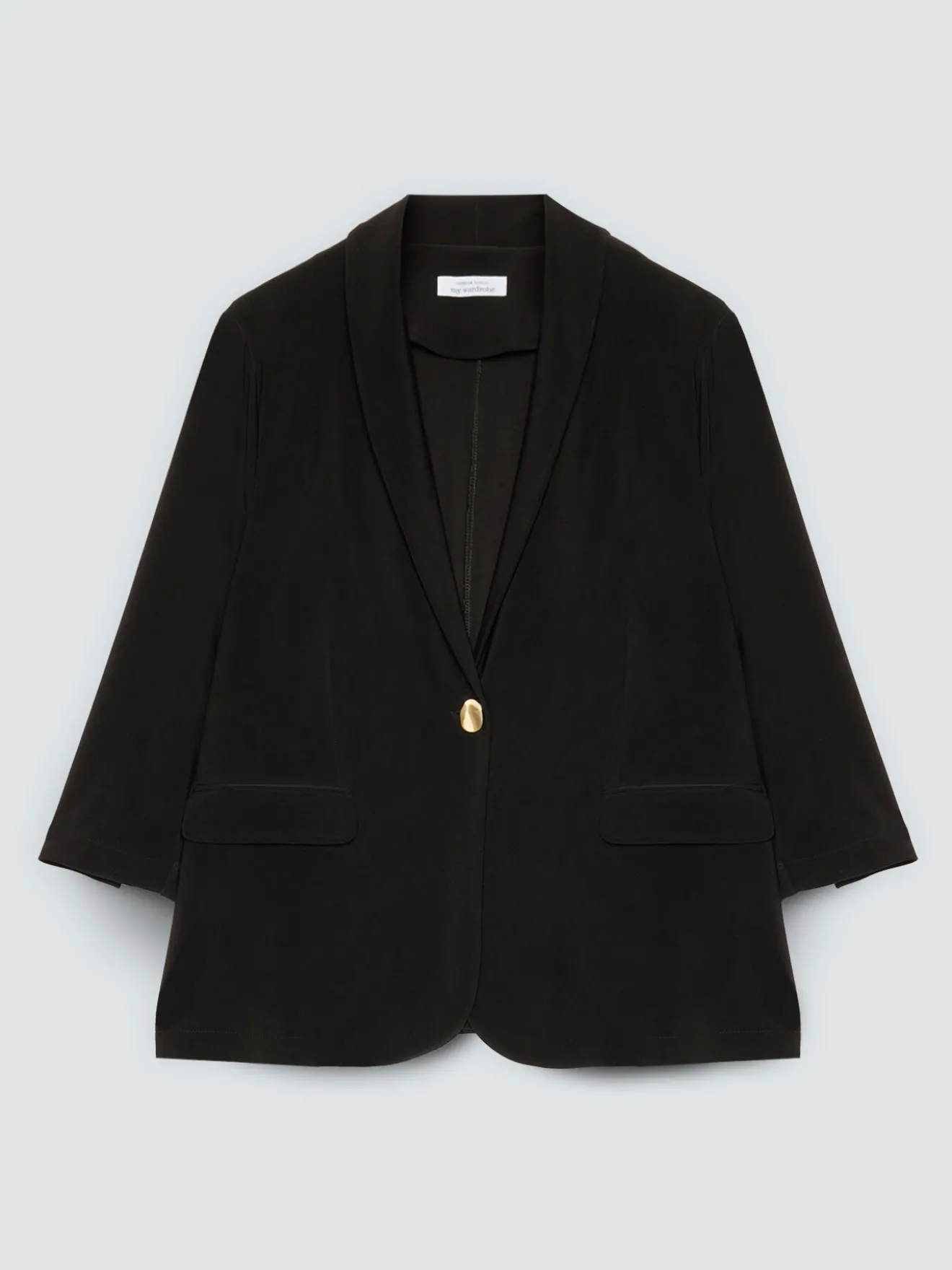 Blazer in jersey con maniche a tre quarti