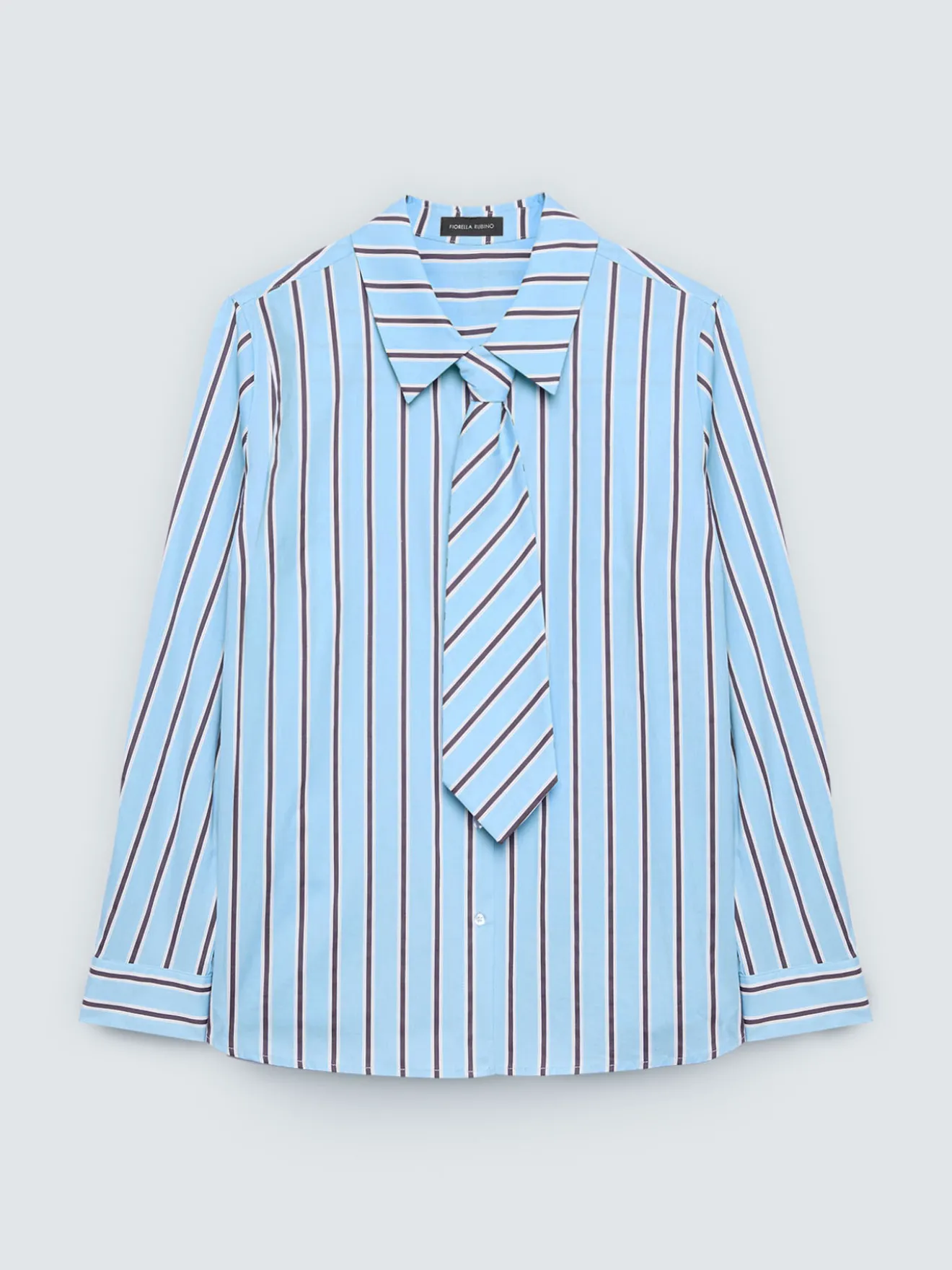 Camicia a righe con cravattina
