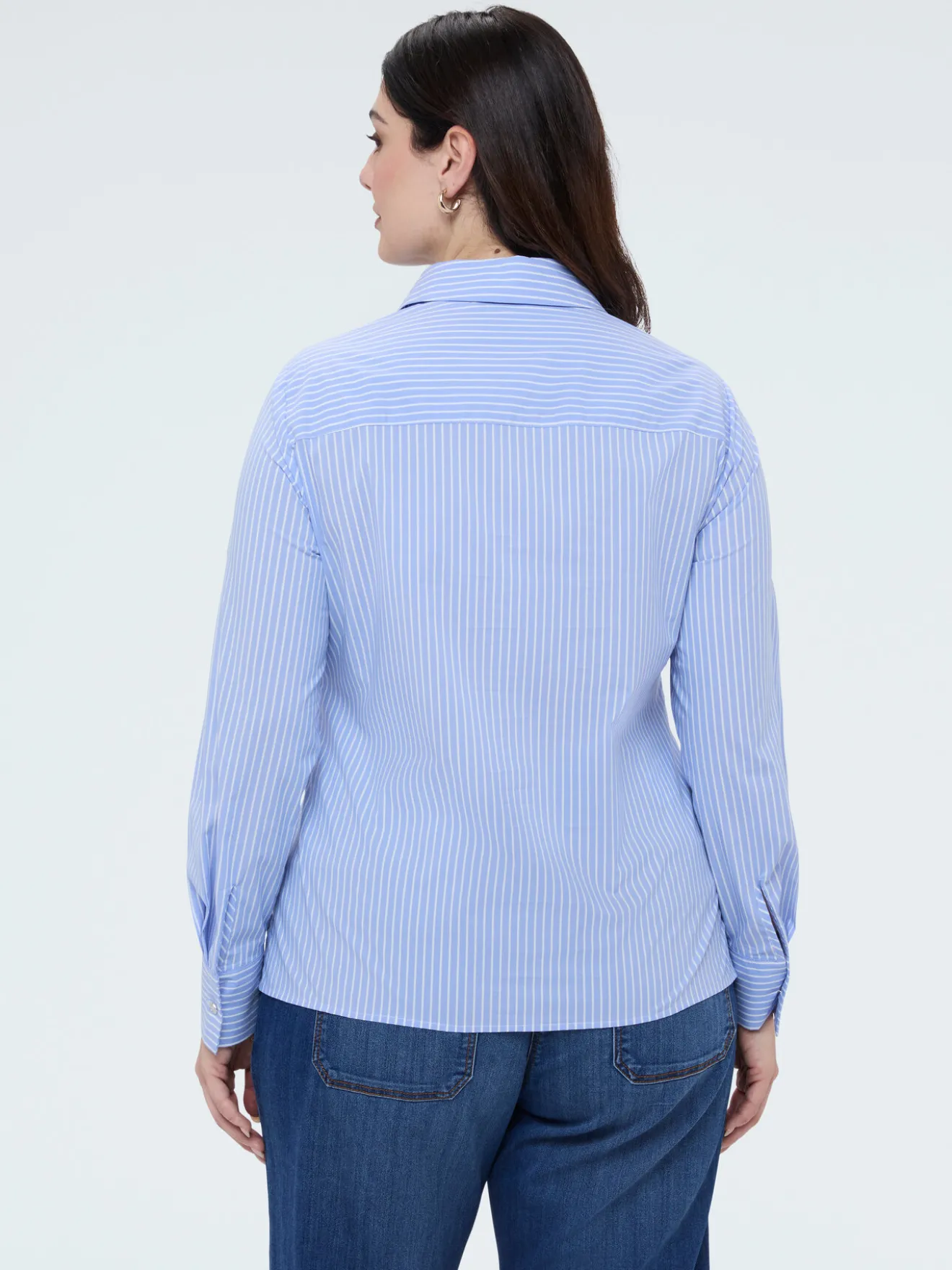 Camicia a righe in cotone