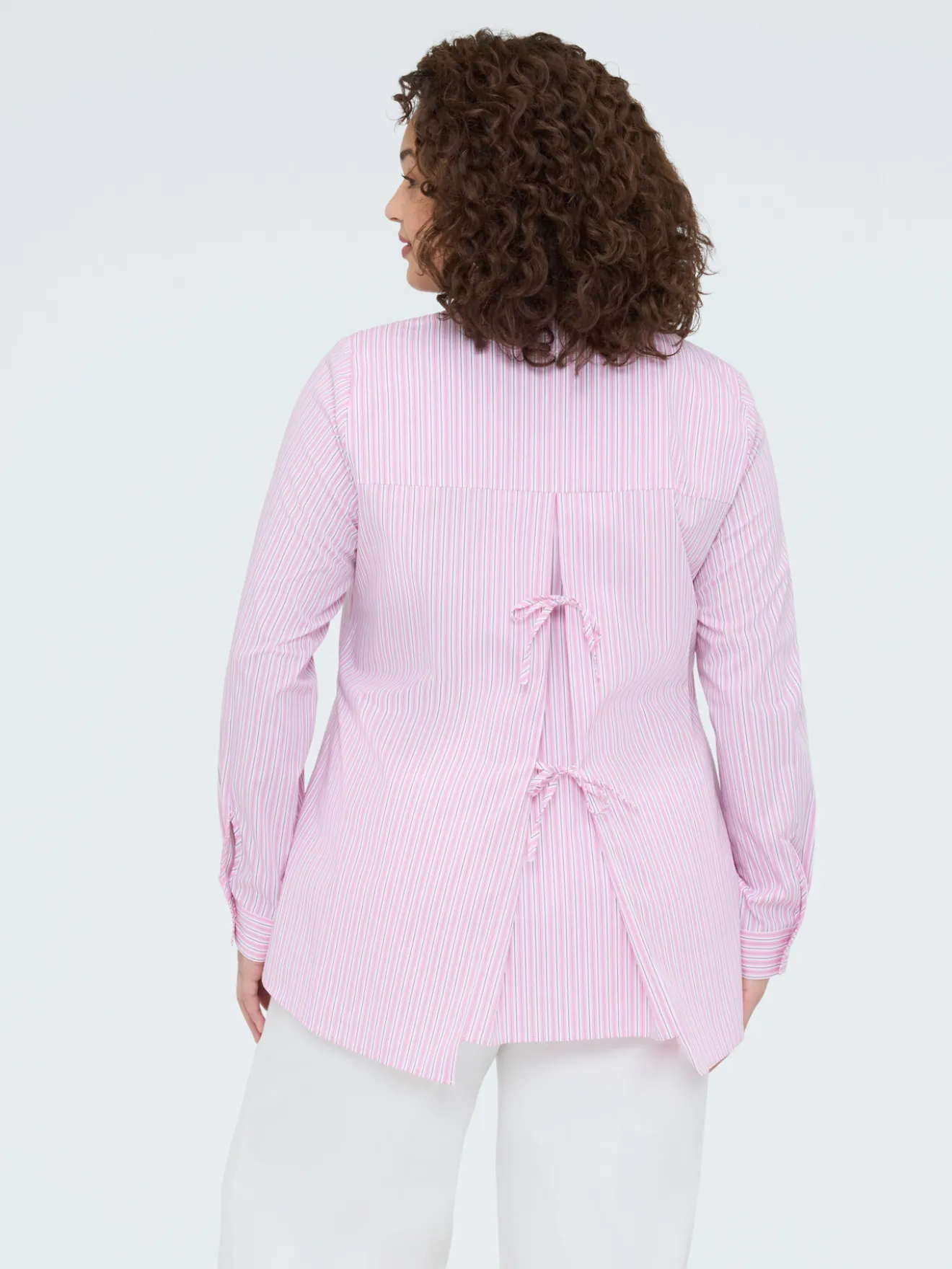Camicia a righe in cotone