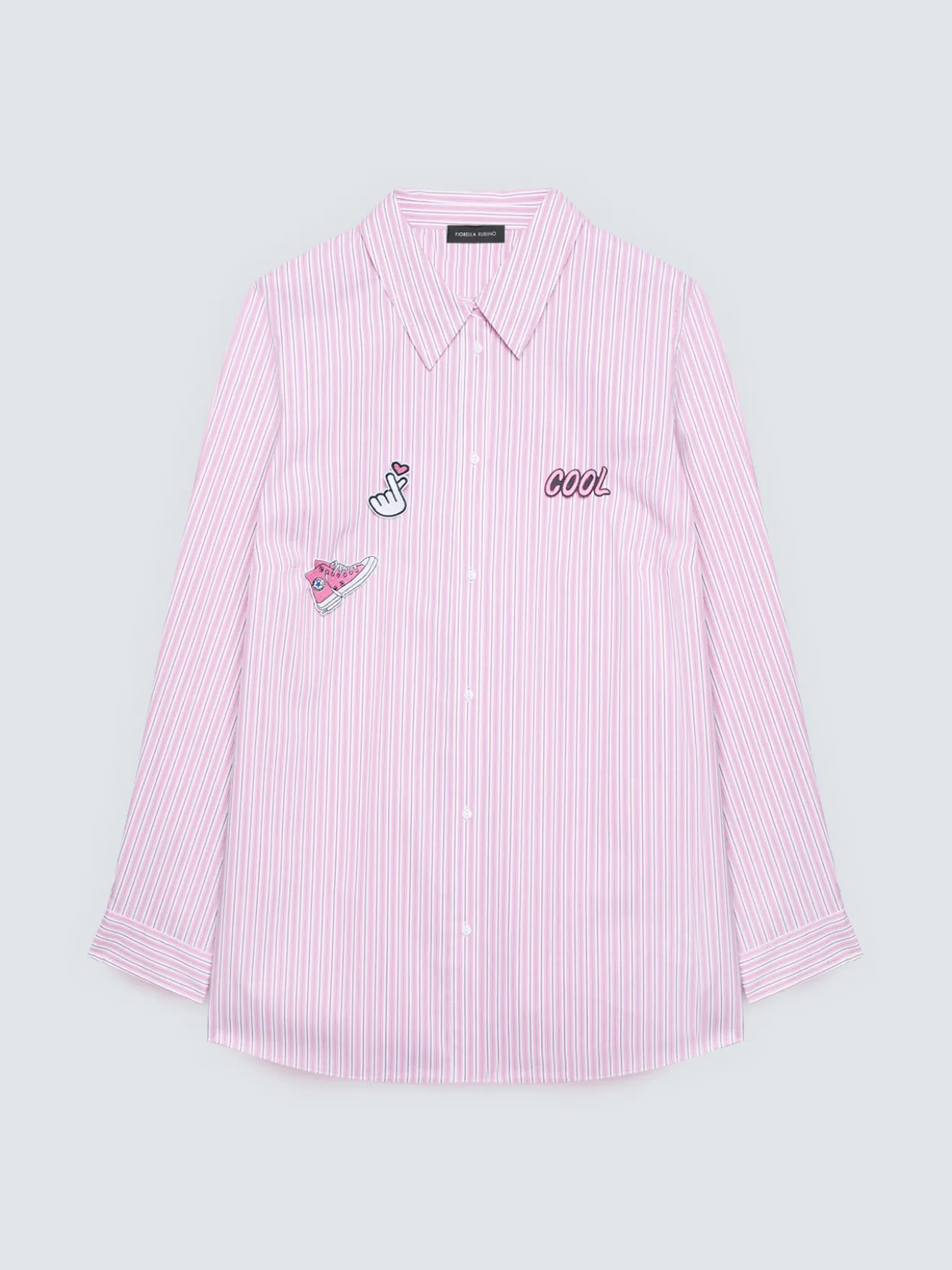 Camicia a righe in cotone