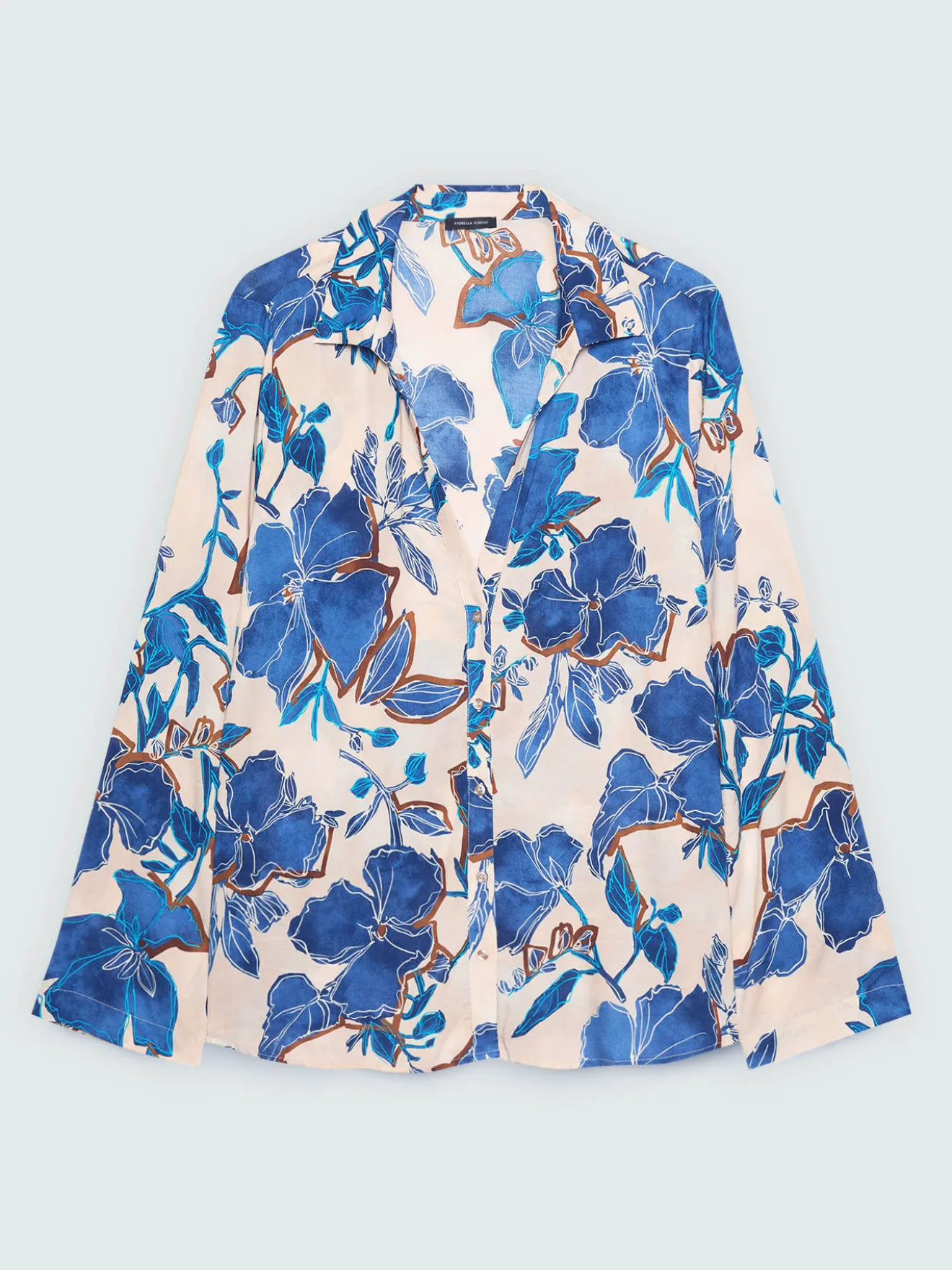 Camicia con stampa floreale