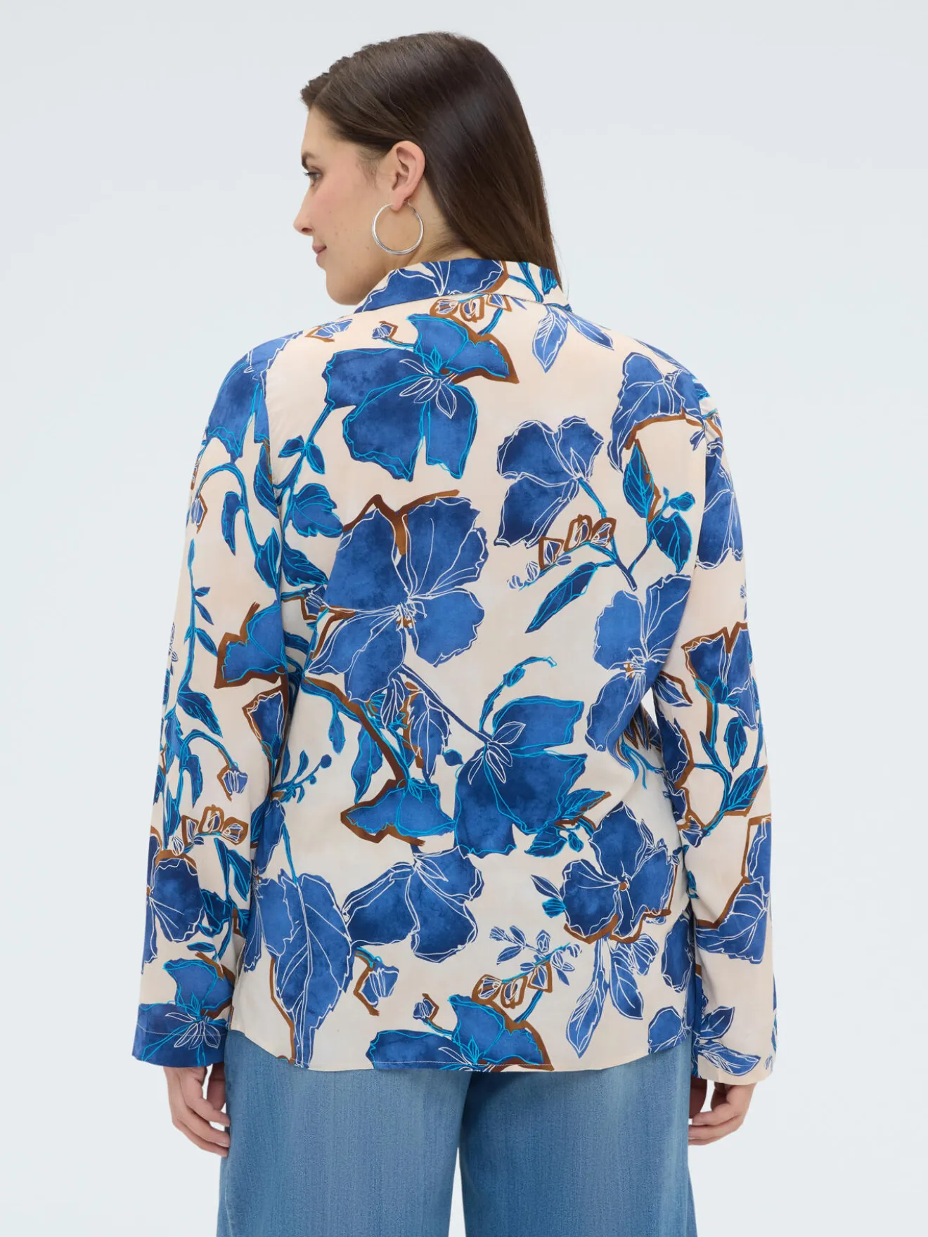 Camicia con stampa floreale