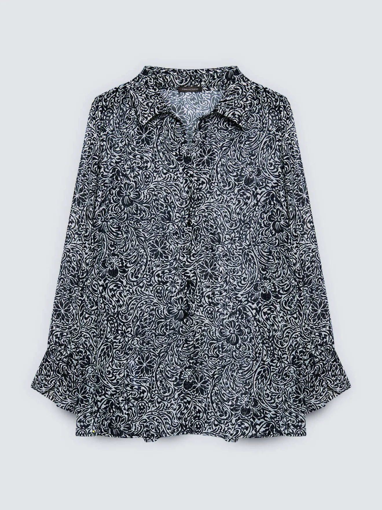 Camicia in creponne con stampa floreale
