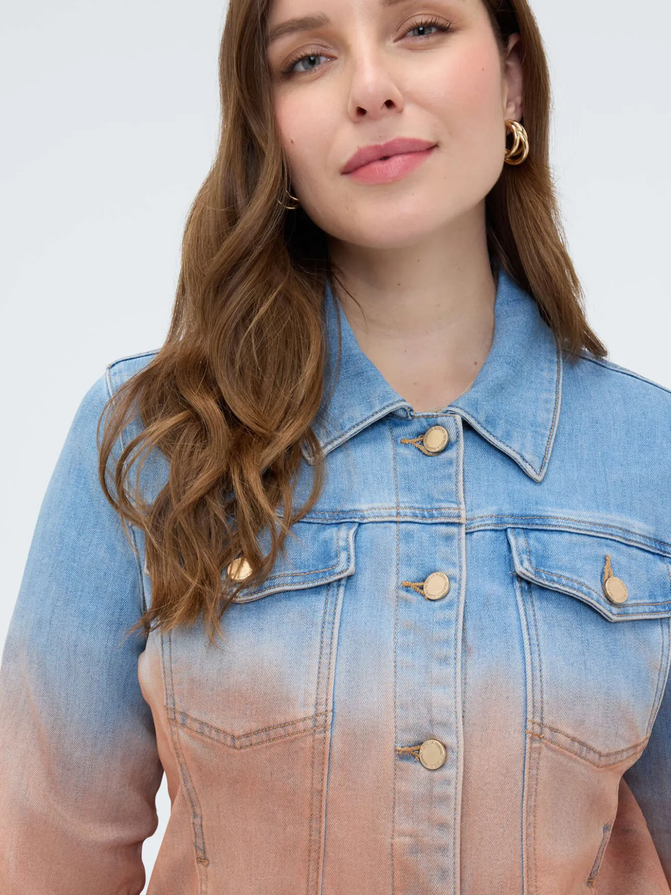 Giacca in denim dégradé