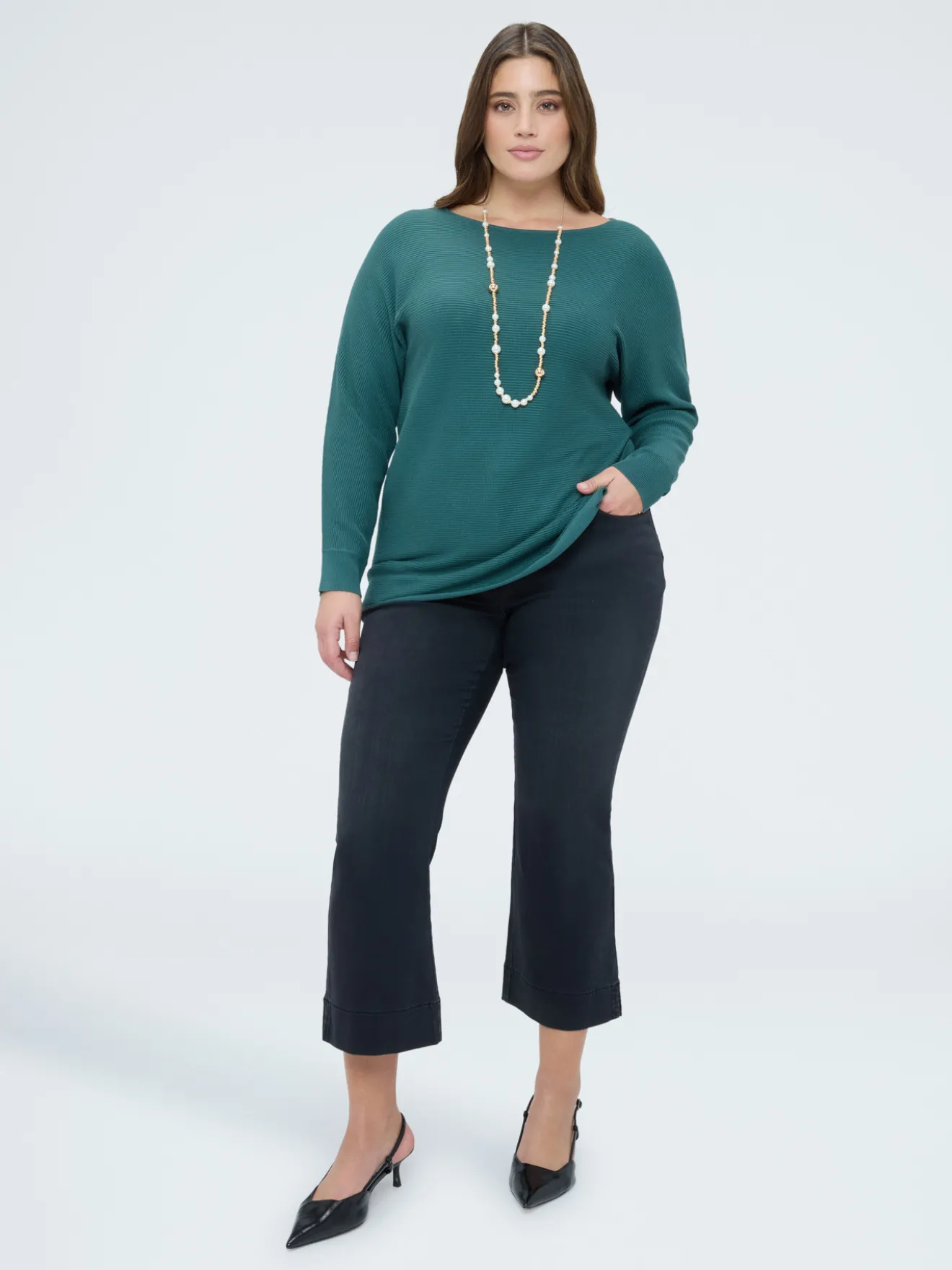 Jeans Kick Flare lavaggio black