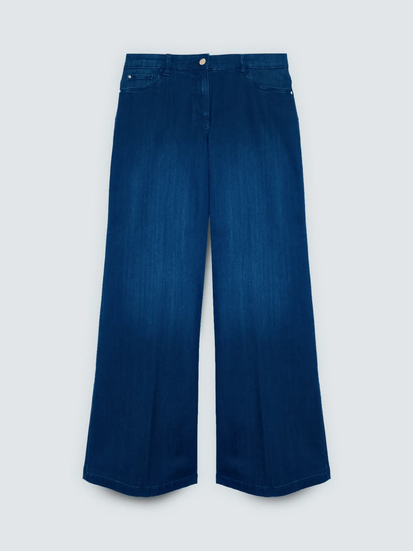 Jeans Wide Leg lavaggio blu