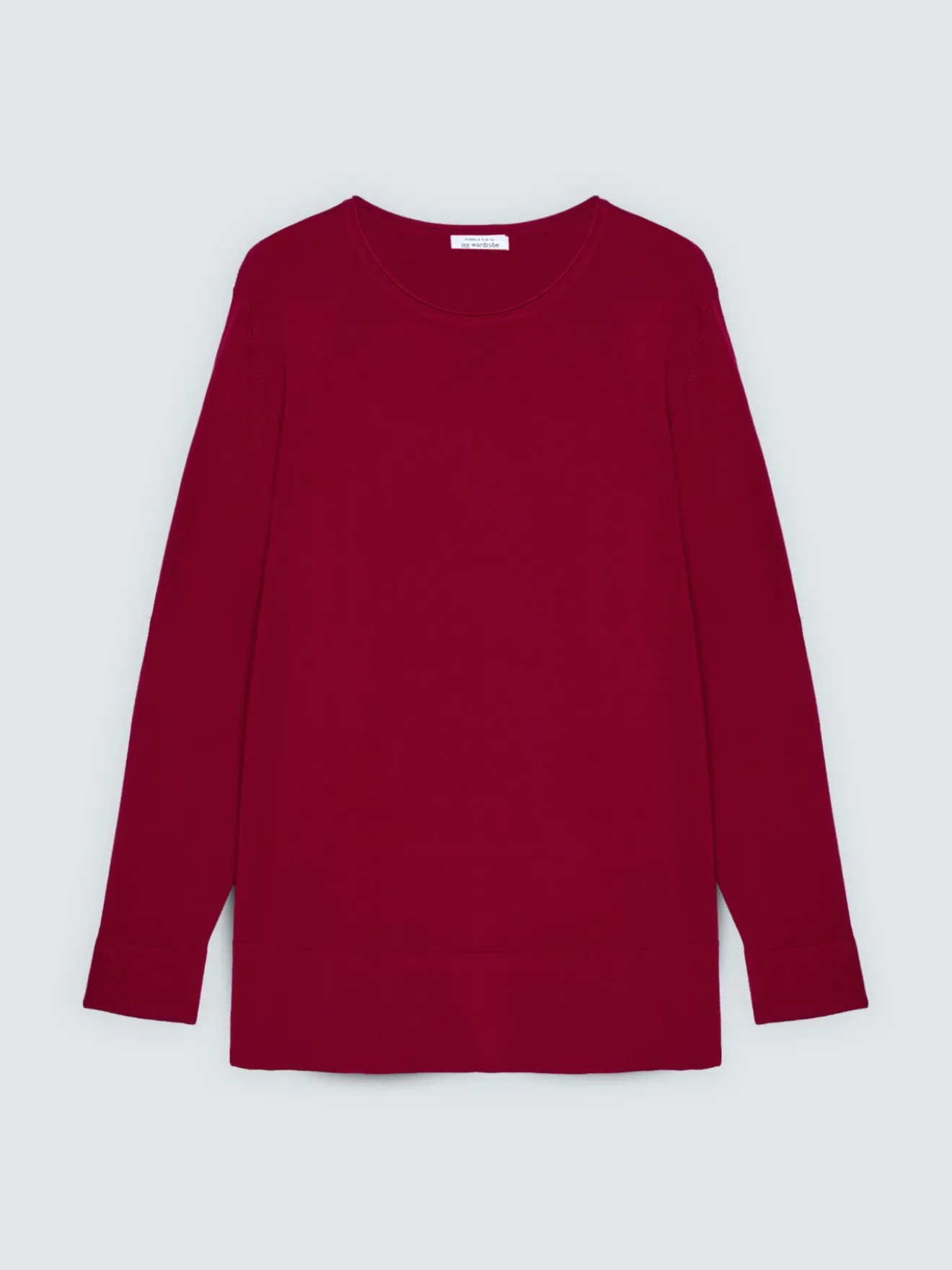 Maglia girocollo in misto viscosa