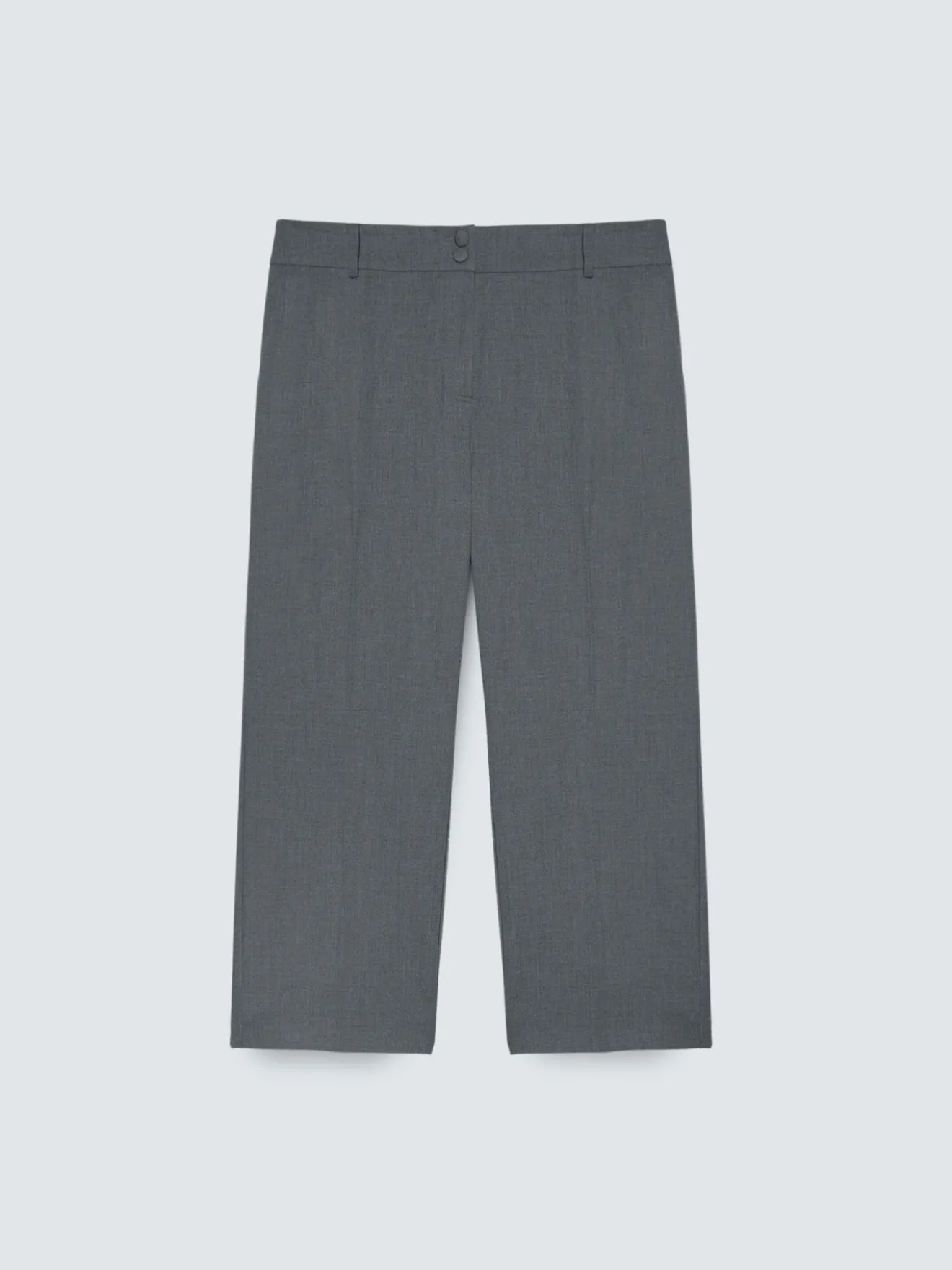 Pantaloni Cropped in tessuto melange