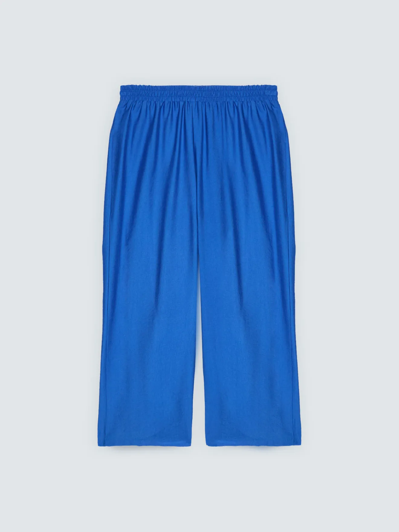 Pantaloni cropped in viscosa