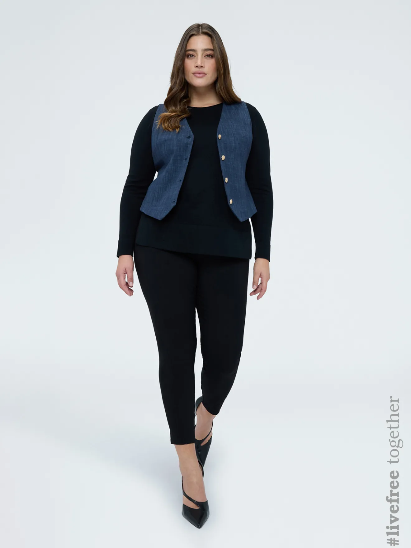 Pantaloni Jeggings con elastico in vita
