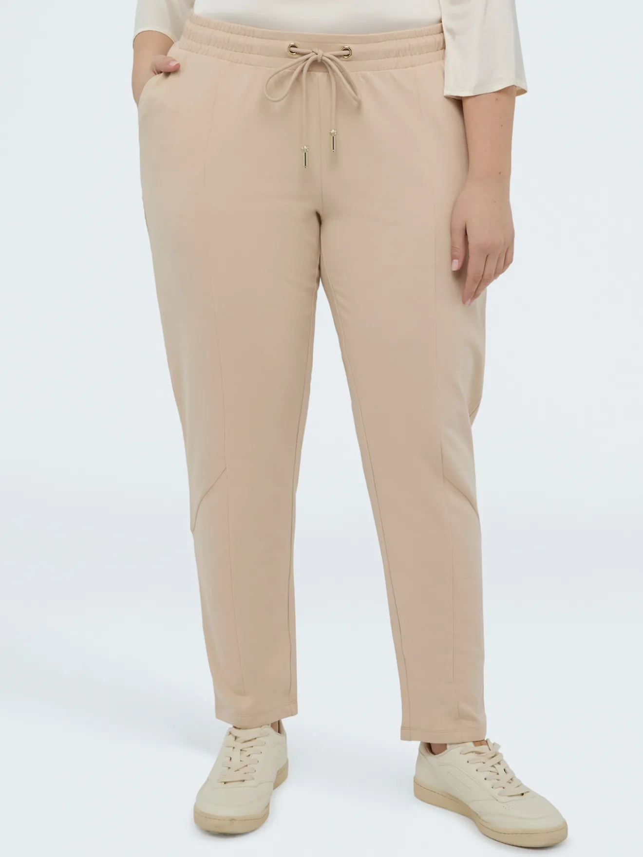 Pantaloni joggers in felpa con coulisse