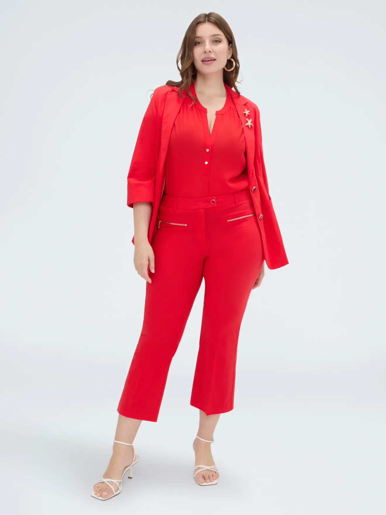 Pantaloni Kick Flare in cotone leggero