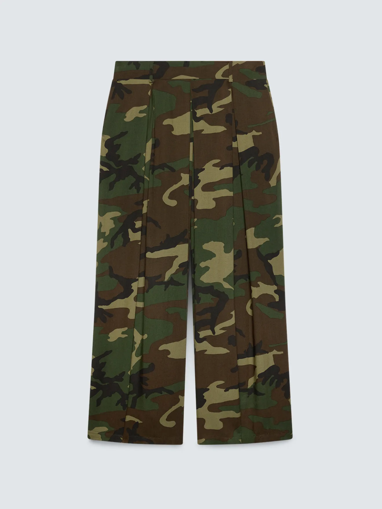 Pantaloni palazzo camouflage