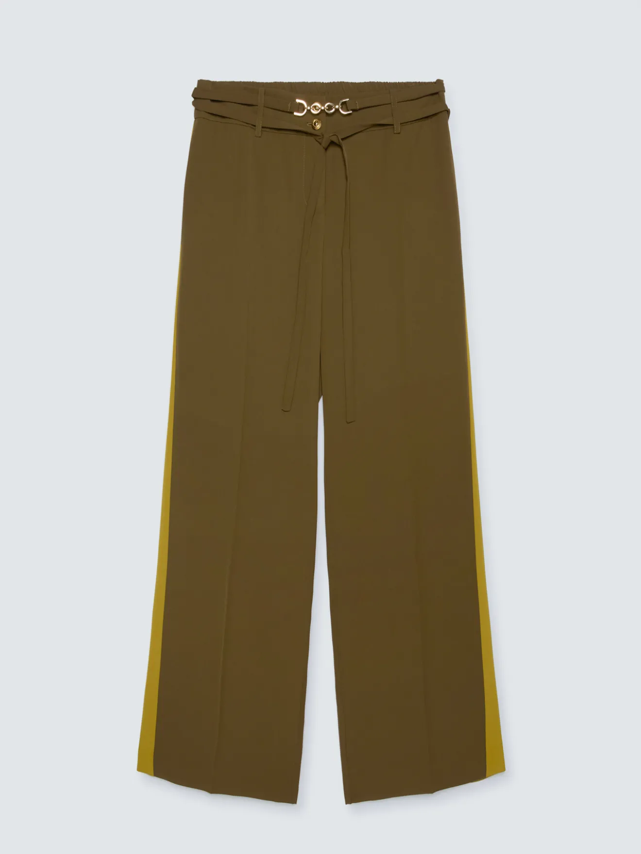 Pantaloni Wide Leg bicolore