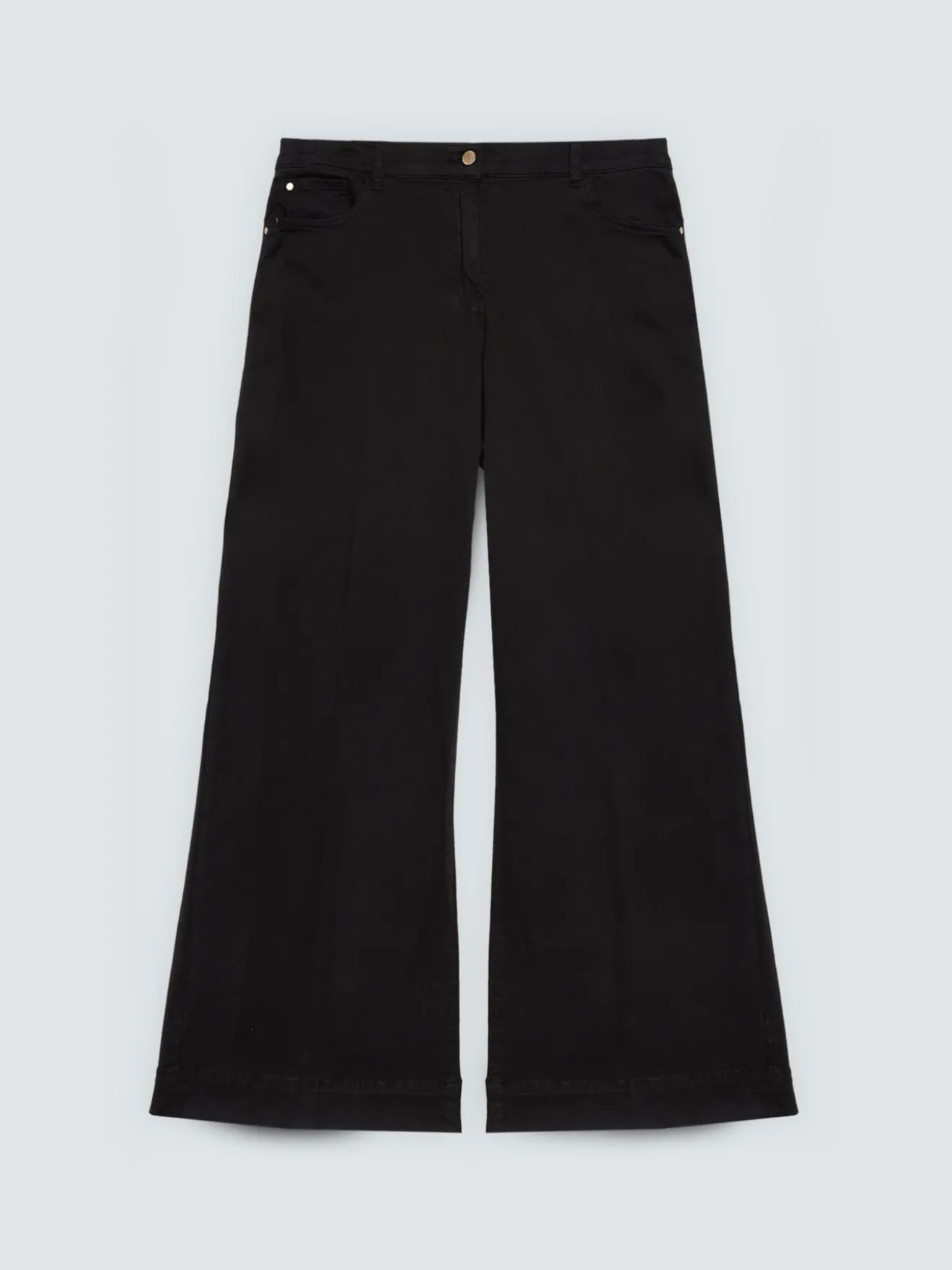 Pantaloni Wide Leg in cotone