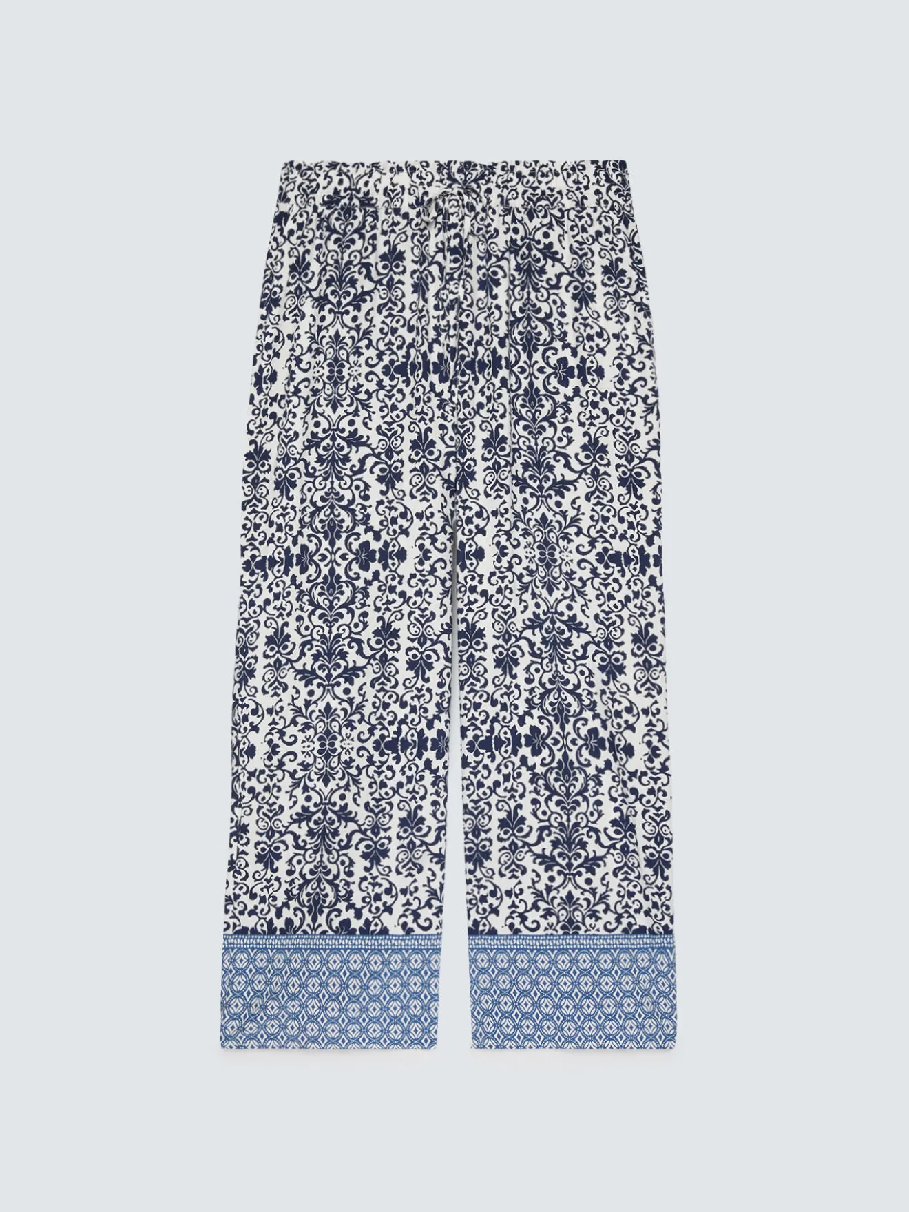 Pantaloni Wide Leg in viscosa