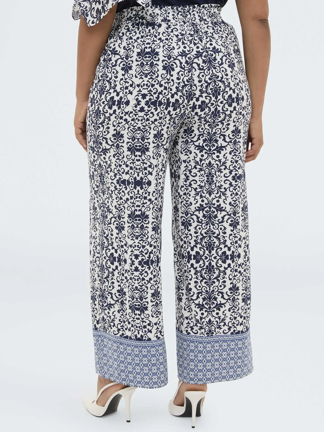 Pantaloni Wide Leg in viscosa