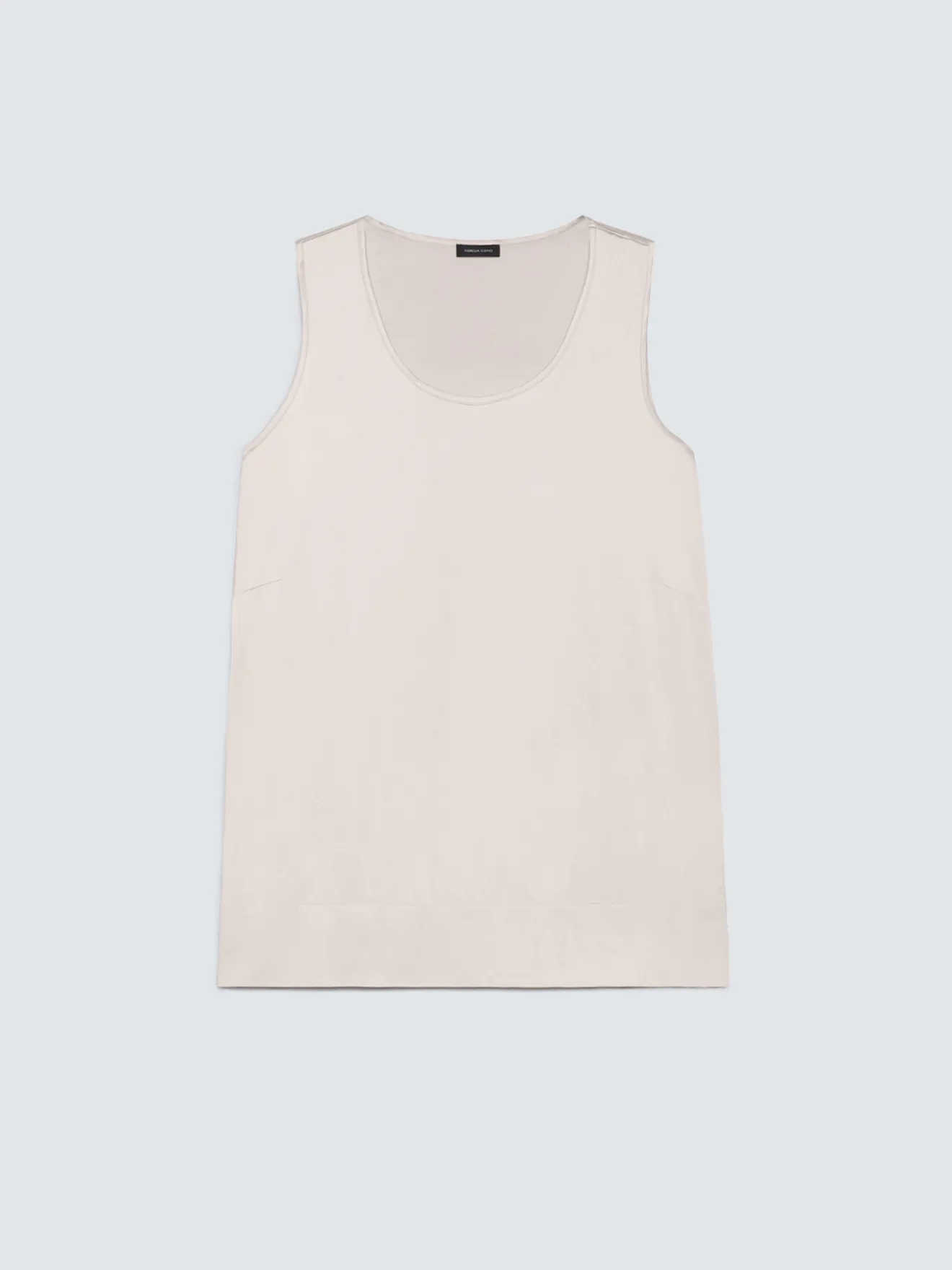 Top in raso di viscosa stretch