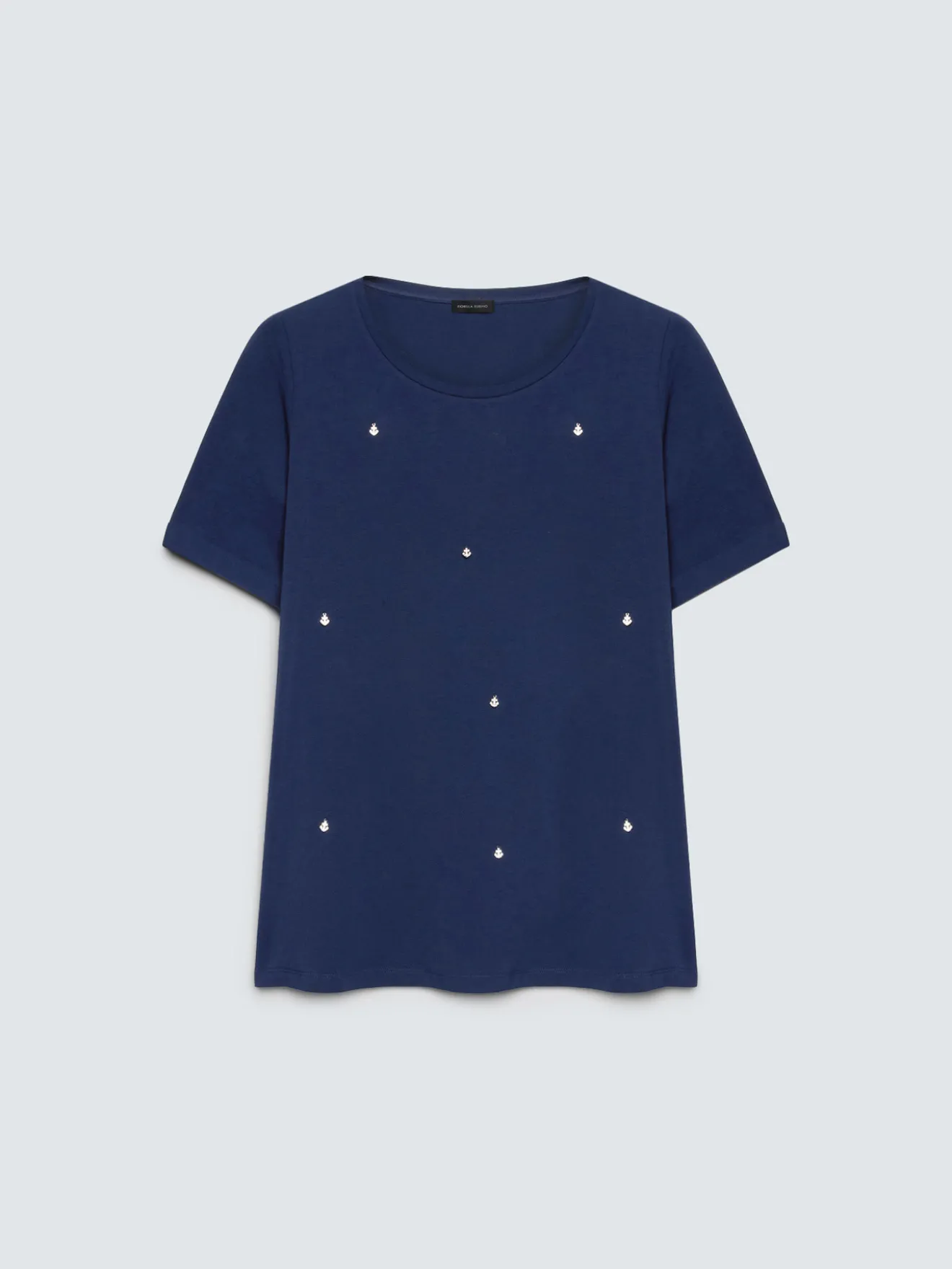 T-shirt in cotone con charms