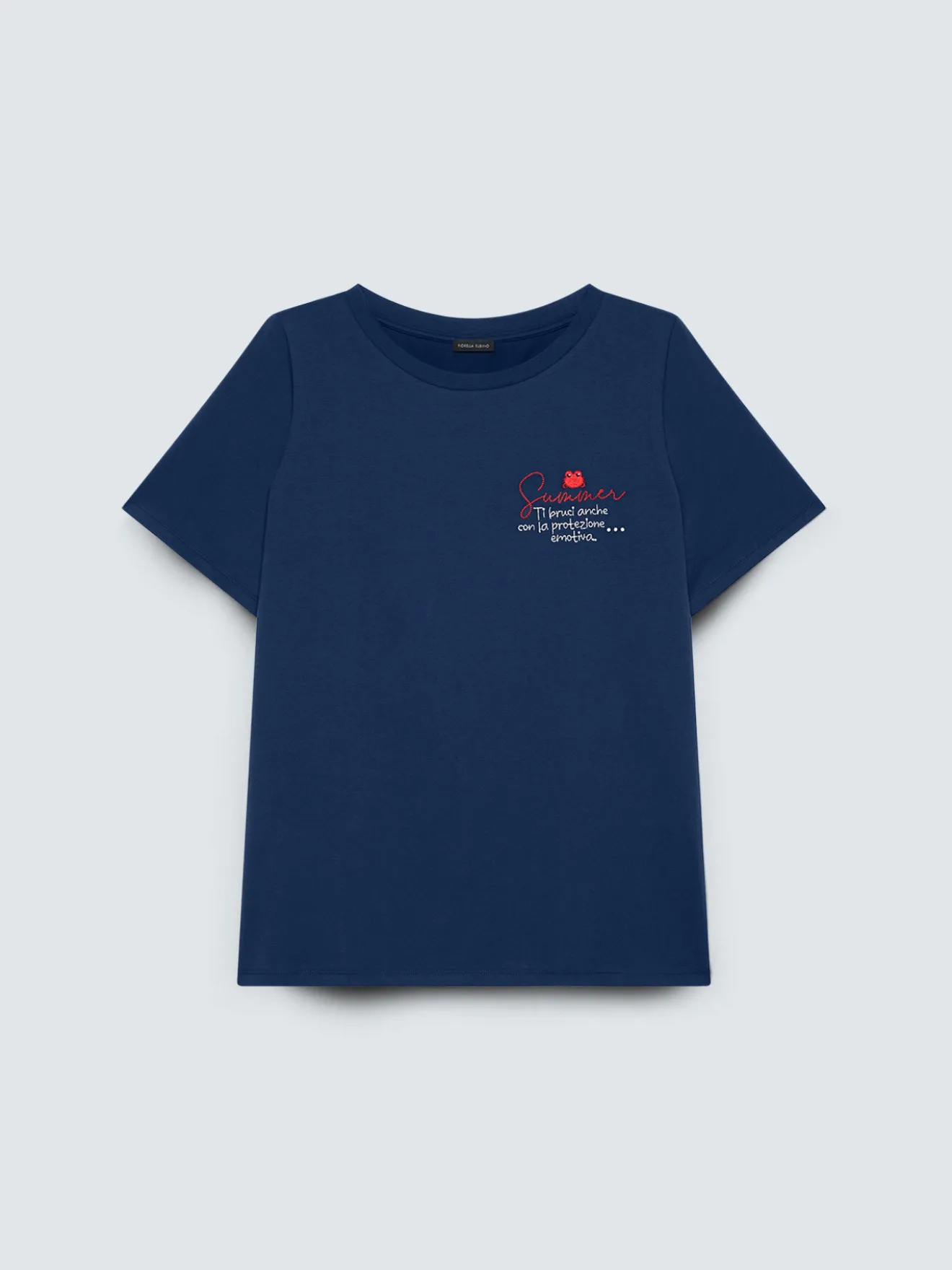 T-shirt in cotone con scritta