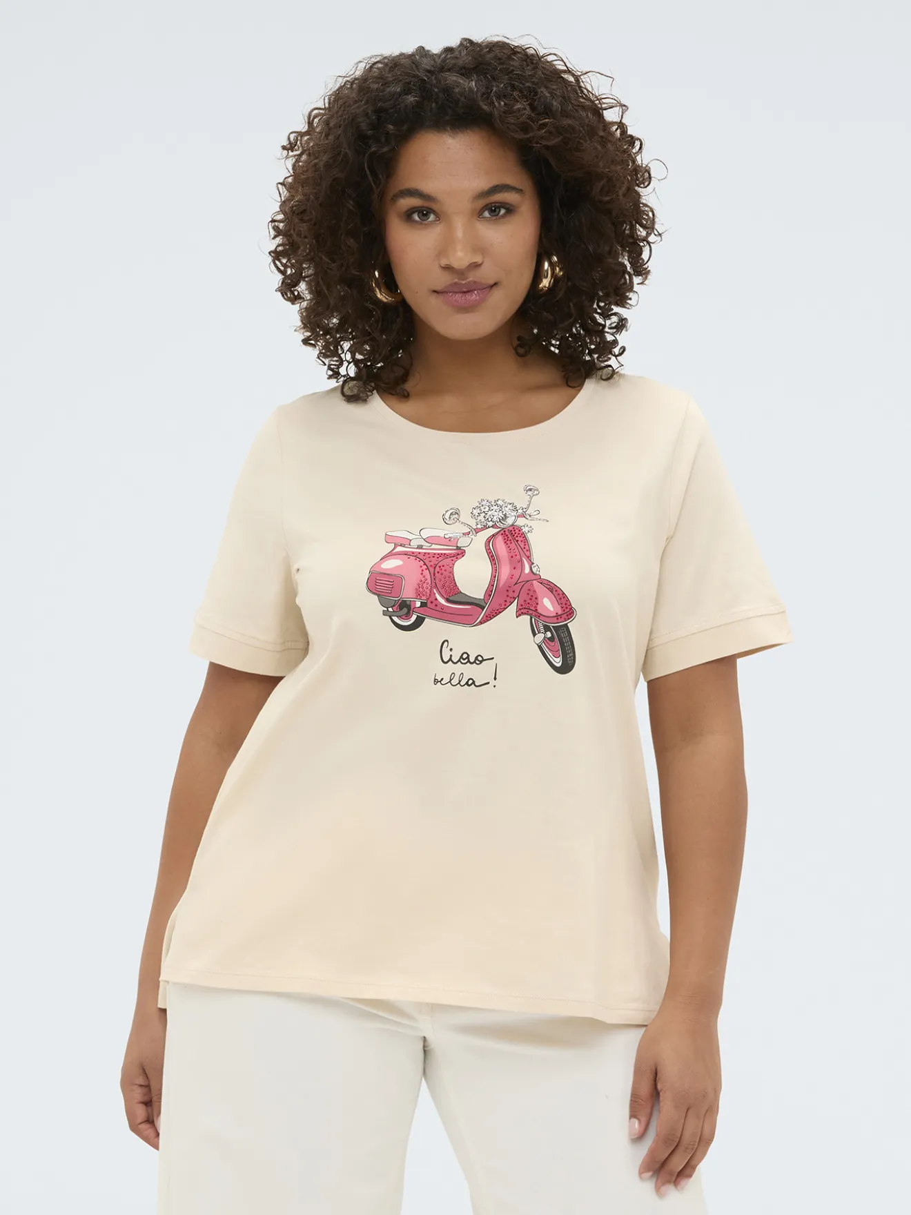 T-shirt in cotone con stampa