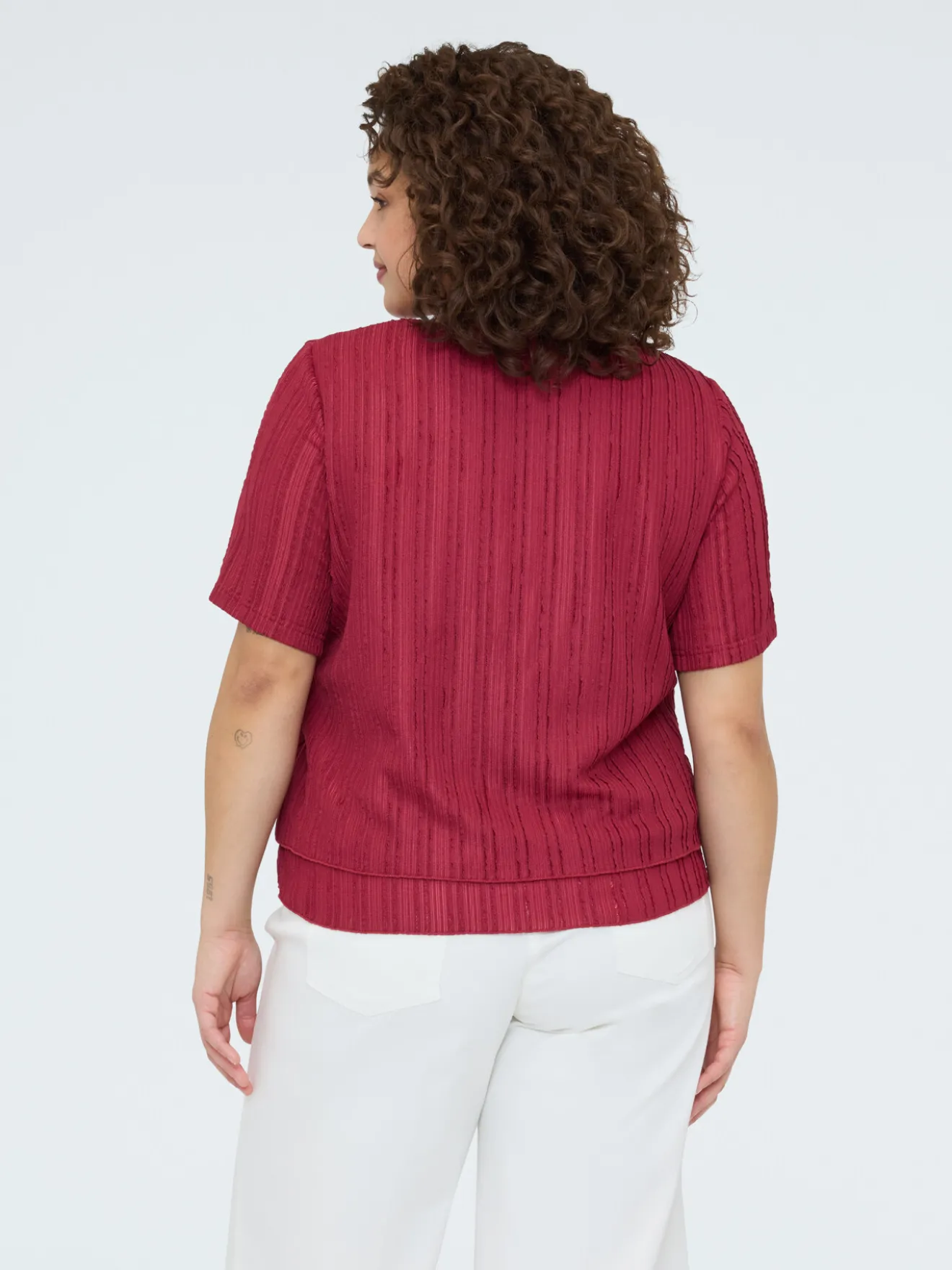 T-shirt in jersey a costine